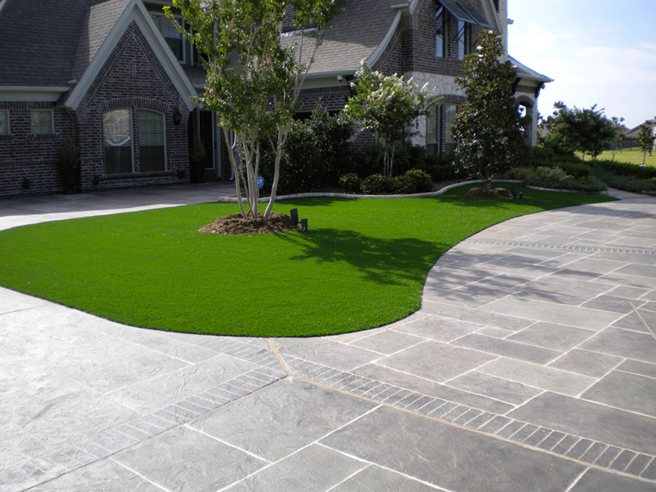 Artificial Grass: Lawn Services Bartlett, Texas Backyard Deck Ideas, Front Yard Landscaping Ideas